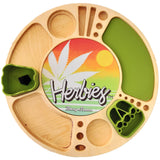 Blazy Susan - Herbies Red & Green Logo