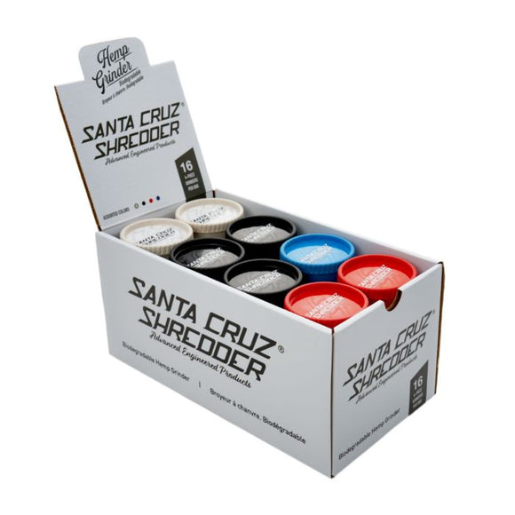 Santa Cruz Shredder - 100% Hemp Coloured Grinders 4pc